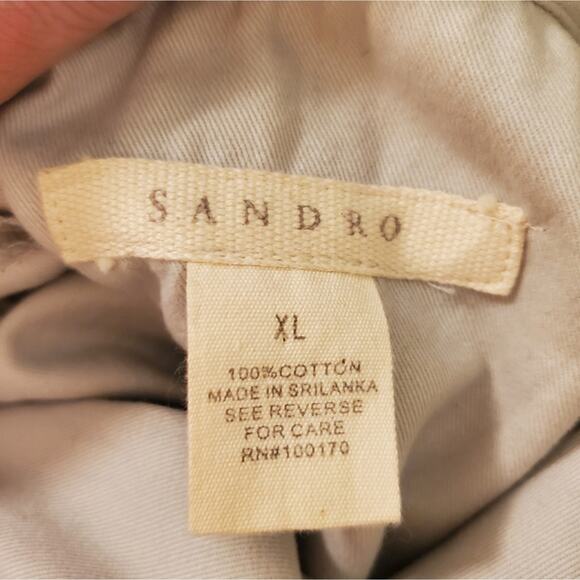 Sandro Grey Ruffle Jacket, Sz XL - Picture 2 of 9